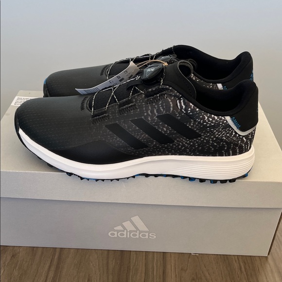 Adidas S2G SL Boa Men's Black Spikeless Golf Shoe - Picture 3 of 6
